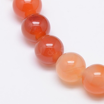 Natural Carnelian Beads Strands G-N0006-12mm-17-1