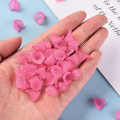 Frosted Acrylic Bead Caps MACR-S371-10A-704-1