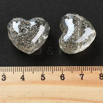 UV Plating Acrylic European Large Hole Beads X-OACR-S142-01C-1