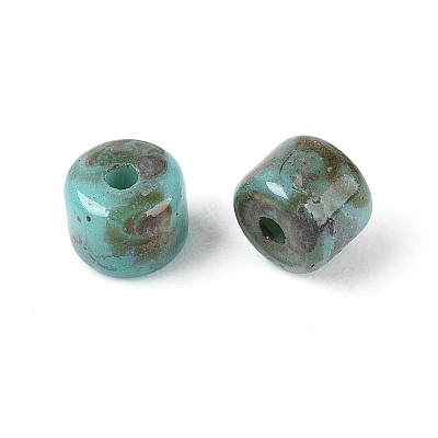 Baking Paint Glass Seed Beads SEED-N009-02B-1