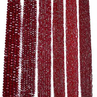 Electroplate Glass Beads Strands EGLA-A044-P4mm-A02-1