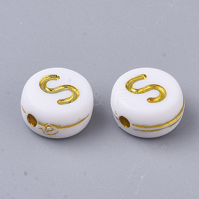 Plating Acrylic Beads PACR-R242-01S-1