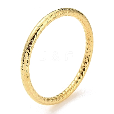 304 Stainless Steel Grooved Bangles BJEW-G686-03G-1