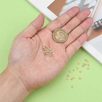 Brass Spacer Beads X-KK-T035-100-1