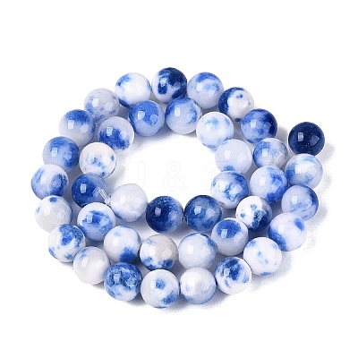 Natural Dyed Persian Jade Beads Strands G-Q609-10mm-01-1