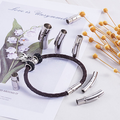 304 Stainless Steel Bayonet Clasps & Magnetic Screw Clasps STAS-YS0001-04P-1