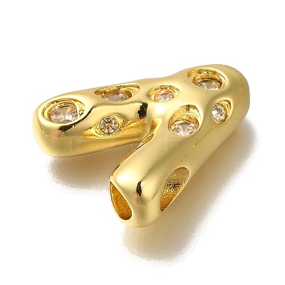 Brass with Cubic Zirconia Pendants KK-Q818-03V-G-1