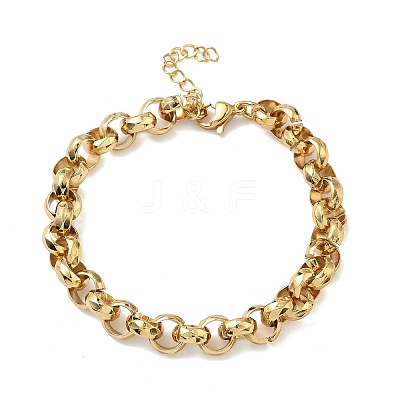 304 Stainless Steel Rolo Chain Bracelets for Women BJEW-A160-05G-1