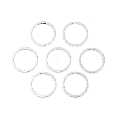 Rack Plating Brass Linking Rings KK-P286-01B-S-1