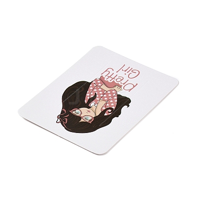 Rectangle Paper Hair Clip Display Cards CDIS-C004-03K-1
