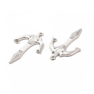 Rack Plating Alloy Pendants PALLOY-E025-33P-1