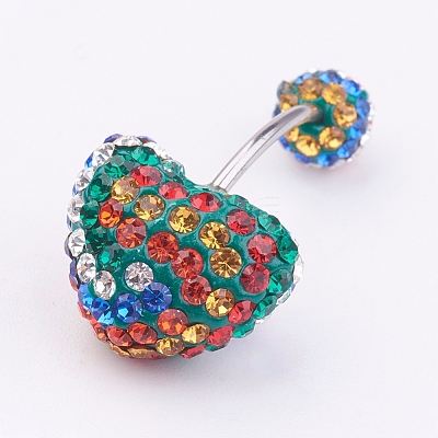 Austrian Crystal Belly Rings X-SWAR-G017-5-1