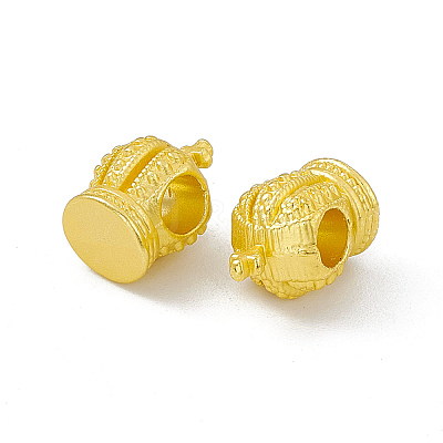 Rack Plating Alloy European Beads FIND-G045-66MG-1