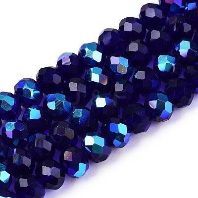 Electroplate Glass Beads Strands EGLA-A044-T6mm-L06-1