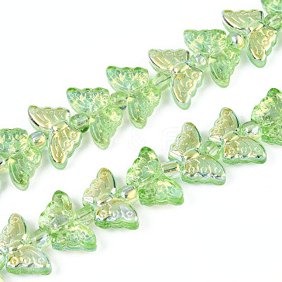 Transparency Electroplate Glass Beads Strands GLAA-T023-39A-07-1