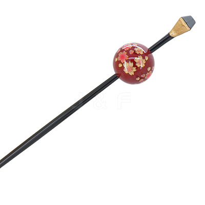 Flower Acrylic Hair Sticks PW-WGE4561-01-1