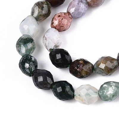 Natural Indian Agate Beads Strands G-T142-83-1