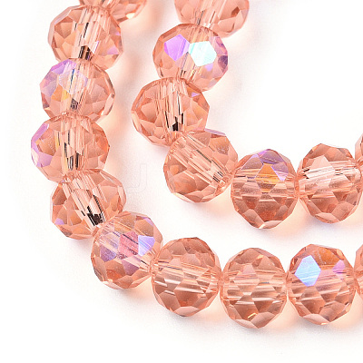 Electroplate Glass Beads Strands EGLA-A034-T1mm-L24-1