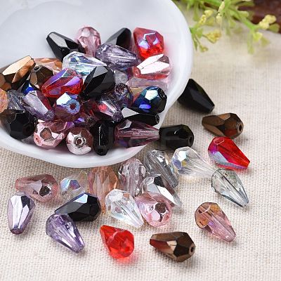 Electroplate Czech Glass Beads GLAA-O018-15-1