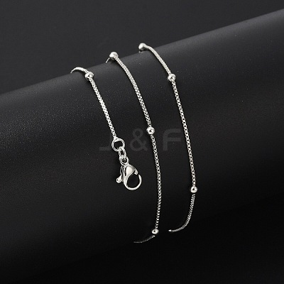 Brass Satellite Chains Necklaces for Women NJEW-D302-33P-1