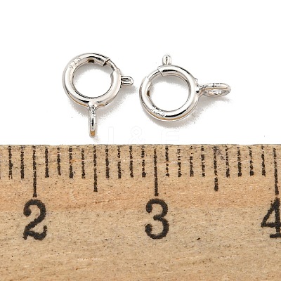 925 Sterling Silver Spring Ring Clasps STER-C005-06P-1