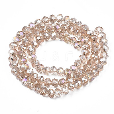 Electroplate Glass Beads Strands EGLA-A034-T2mm-B24-1