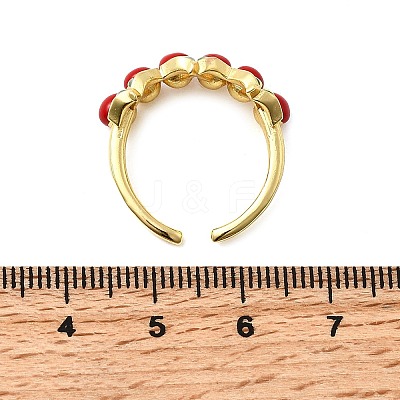 Brass Adjustable Cuff Rings RJEW-C143-01B-G-1