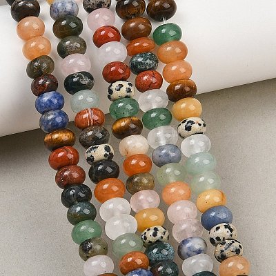 Natural Mixed Stone Beads Strands GG-CBAD029-B03-5x8mm-1