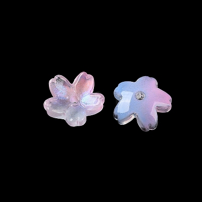 Electroplate Transparent Glass Beads PW-WG44A55-03-1