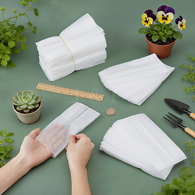 100Pcs Rectangle No-woven Fabric Planting Bag AJEW-WH0709-382B-1