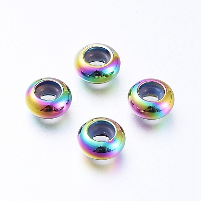 PVD Vacuum Plating 202 Stainless Steel Beads LS-STAS-F148-9mm-07M-1