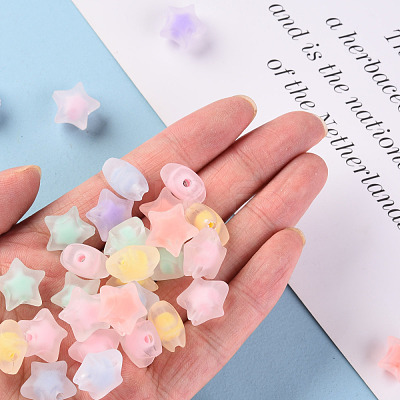 Transparent Acrylic Beads X-TACR-S152-02C-1