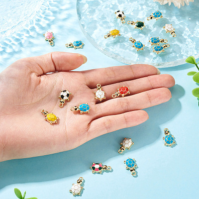 20Pcs Alloy Enamel Pendants ENAM-TA0003-57-1