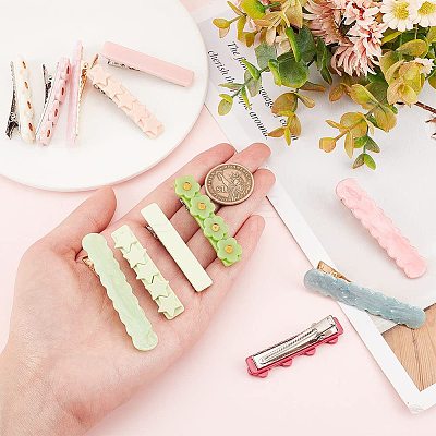 16Pcs 12 Style Fashion Acrylic Alligator Hair Clip PHAR-CA0001-003-1