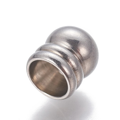 Tarnish Resistant 201 Stainless Steel Cord Ends STAS-P239-19P-1