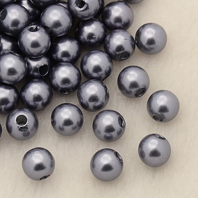 Imitation Pearl Acrylic Beads PL614-09-1