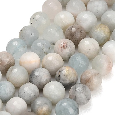 Natural Aquamarine Beads Strands GG-CBA7BB7-A01-10mm-1
