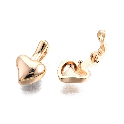 Brass Twisters Clasps KK-C005-03KCG-1