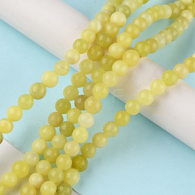 Natural Lemon Jade Beads Strands G-G0003-C02-C-1