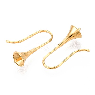 Ion Plating(IP) 304 Stainless Steel Earring Hooks X-STAS-N108-30G-1