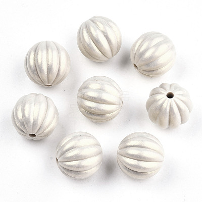 Spray Painted Acrylic Beads X-MACR-T037-04-1