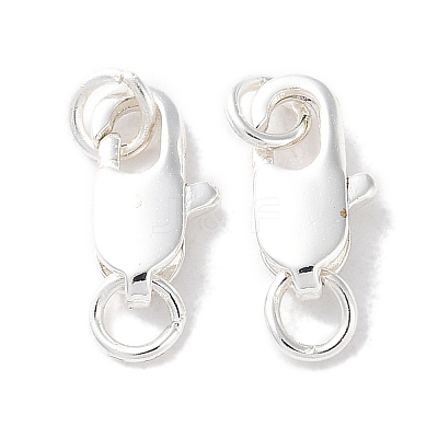 Rack Plating Brass Lobster Claw Clasps KK-F090-24S-01-1