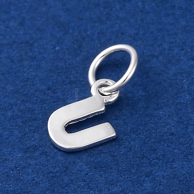925 Sterling Silver Letter Charms STER-C012-01S-U-1
