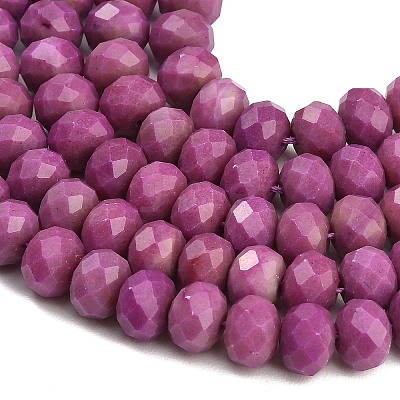 Faceted Dyed Natural White Jade Beads Strands GG-CBAE966-01B-B-1