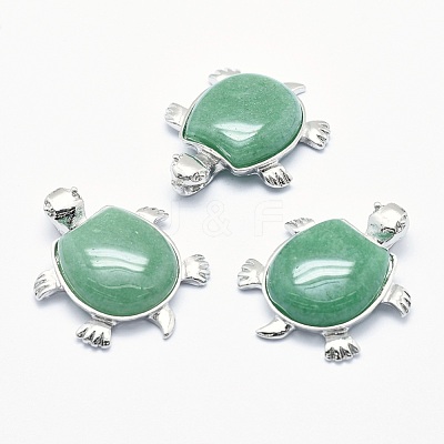 Natural Green Aventurine Pendant G-G759-B04-1