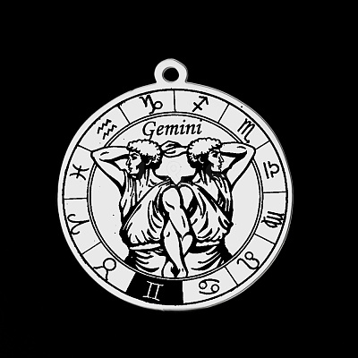 Non-Tarnish 201 Stainless Steel Pendants STAS-T056-LA720-3-1