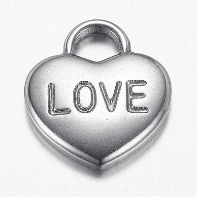 Non-Tarnish 304 Stainless Steel Pendants STAS-G108-25-1