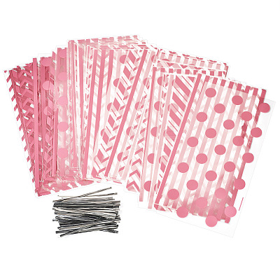 4 Styles OPP Cellophane Candy Storage Bags Sets ABAG-TAC0013-20A-04-1