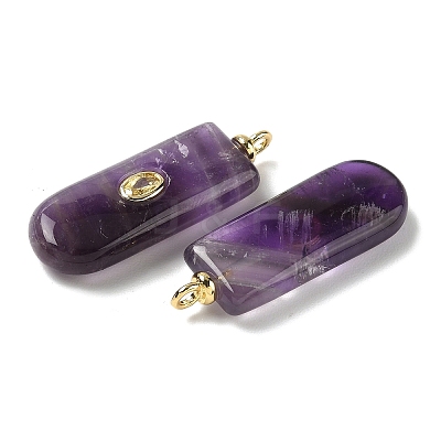 Natural Amethyst Pendants G-H328-02G-A05-1