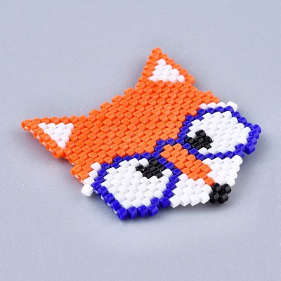 Handmade Seed Beads Links Connectors SEED-I012-42-1